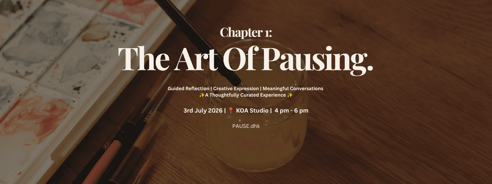 Chapter 1: The Art Of Pausing